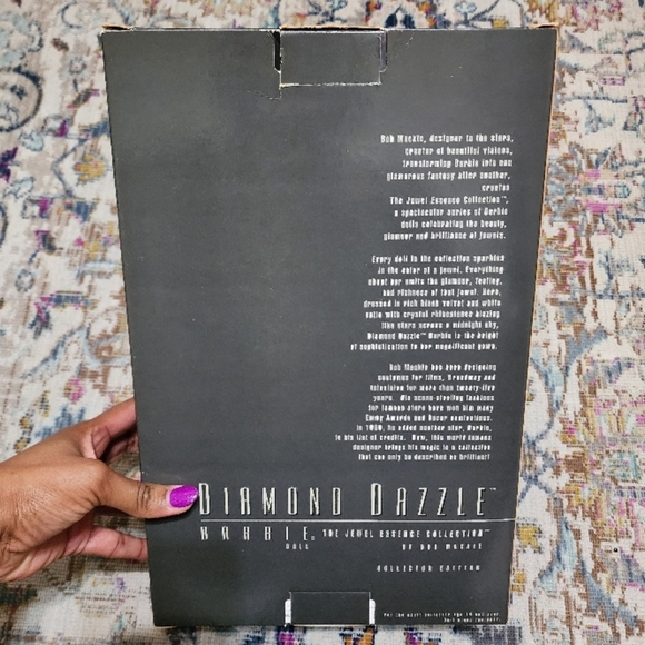 NRFB, Barbie Doll Diamond Dazzle The Jewel Essence Collection by Bob Mackie, NIB - Picture 3 of 8